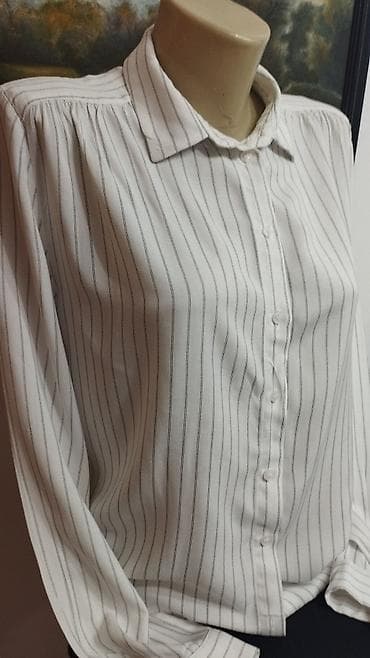 H&M bela košulja na tanke prugice na lalafo.rs — 2 H&M bela košulja na tanke prugice — 2