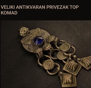 Veliki antikvarni privezak – ručni rad - Materijal: metalna legura u na lalafo.rs — 2 Veliki antikvarni privezak – ručni rad - Materijal: metalna legura u — 2