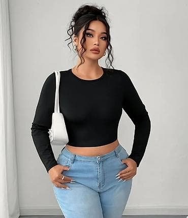 Women's Clothing: Bluza kratka zatvoren dekolte sa poluotborenim ledjima sa belom at lalafo.rs — 1 Women's Clothing: Bluza kratka zatvoren dekolte sa poluotborenim ledjima sa belom — 1