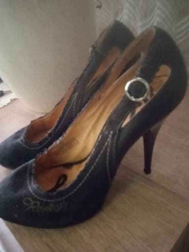 Ženske cipele sa visokom štiklom u teget boji, izrađene od brušene na lalafo.rs — 2 Ženske cipele sa visokom štiklom u teget boji, izrađene od brušene — 2