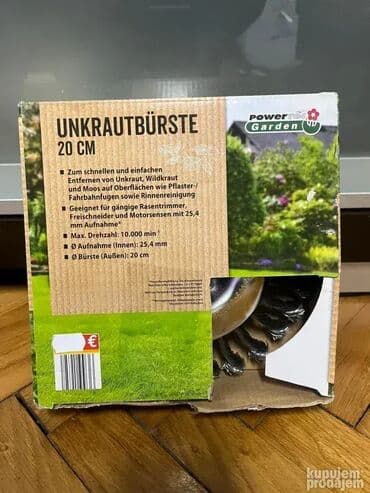 Baštenski alati i oprema: #2558 Čelična četka za motorni trimer PowerTEC Garden; - veličina 8 na lalafo.rs Baštenski alati i oprema: #2558 Čelična četka za motorni trimer PowerTEC Garden; - veličina 8