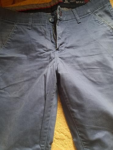 Muske letnje pantalone kao nove, teget plave 34 vel na lalafo.rs — 8 Muske letnje pantalone kao nove, teget plave 34 vel — 8