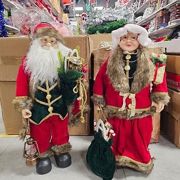 Dekorativni set figura: Deda Mraz i Baba Mraz - Visoke dekorativne na lalafo.rs — 1 Dekorativni set figura: Deda Mraz i Baba Mraz - Visoke dekorativne — 1