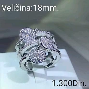 PRELEPE KVALITETNE POSREBRENE RAZNOVRSNE PRSTENJE SA CIRKONIMA,SA na lalafo.rs — 6 PRELEPE KVALITETNE POSREBRENE RAZNOVRSNE PRSTENJE SA CIRKONIMA,SA — 6