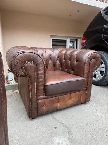 Stilske fotelje: Chesterfield fotelja - PRAVA KOŽA 🛋️✨ Prava box koža, fotelja u na lalafo.rs — 3 Stilske fotelje: Chesterfield fotelja - PRAVA KOŽA 🛋️✨ Prava box koža, fotelja u — 3