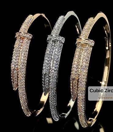 Elegantne ženske narukvice sa kubnim cirkonima - Materijal: legura na lalafo.rs — 1 Elegantne ženske narukvice sa kubnim cirkonima - Materijal: legura — 1