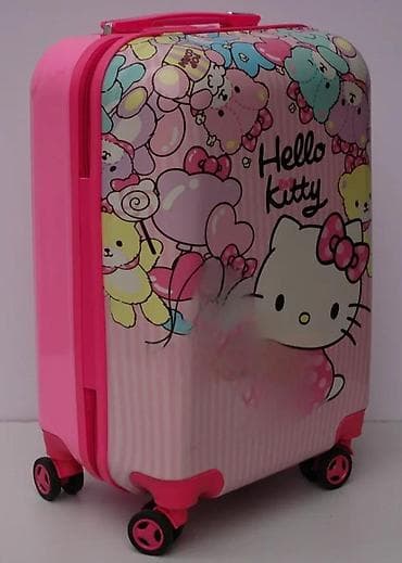 Backpacks, bags and suitcases: Dečji kofer na točkiće – Hello Kitty motiv - Tvrda školjka sa at lalafo.rs — 7 Backpacks, bags and suitcases: Dečji kofer na točkiće – Hello Kitty motiv - Tvrda školjka sa — 7