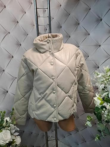 Ženska kratka jakna od eko kože - Model: puf jakna sa prošivom u na lalafo.rs — 2 Ženska kratka jakna od eko kože - Model: puf jakna sa prošivom u — 2