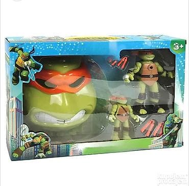Mikelanđelo maska sa dve figure Savršen Ninja Kornjače set za male na lalafo.rs — 2 Mikelanđelo maska sa dve figure Savršen Ninja Kornjače set za male — 2