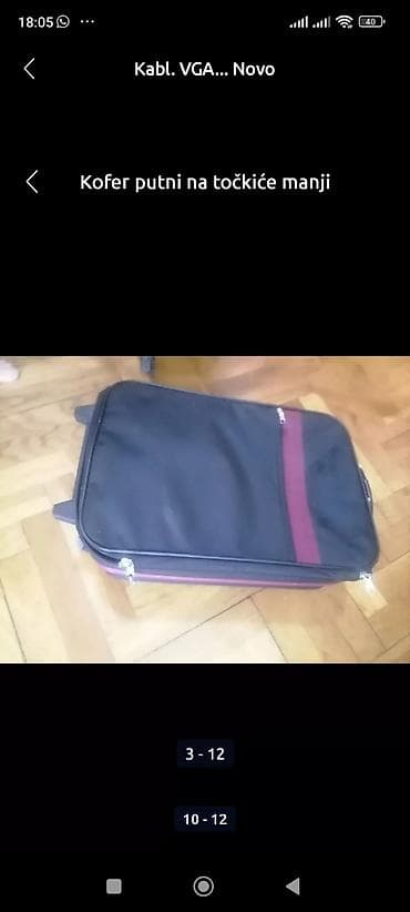 Kofer manji platneni oko 55 /35 /20 ispravan dobar
Mirjevo na lalafo.rs — 9 Kofer manji platneni oko 55 /35 /20 ispravan dobar
Mirjevo — 9
