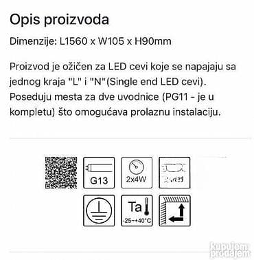 Šifra:73000 Brend: MITEA Lighting Artikal: Armatura single-end Tip na lalafo.rs — 5 Šifra:73000 Brend: MITEA Lighting Artikal: Armatura single-end Tip — 5