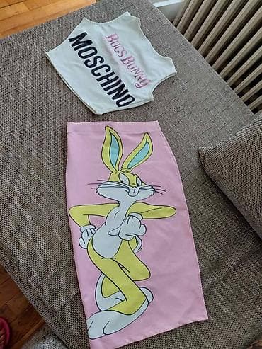 Komplet majica + suknja sa motivom Bugs Bunny. - Gornji deo: kratki na lalafo.rs — 3 Komplet majica + suknja sa motivom Bugs Bunny. - Gornji deo: kratki — 3