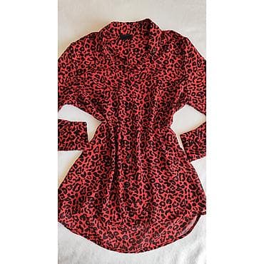 Crvena košulja sa animal printom (leopard), brenda Seven Sisters na lalafo.rs — 3 Crvena košulja sa animal printom (leopard), brenda Seven Sisters — 3