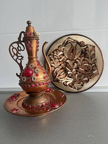 Bakarni suveniri Turska. Stanje kao na slici. Ibrik je 750din Ukrasni na lalafo.rs — 1 Bakarni suveniri Turska. Stanje kao na slici. Ibrik je 750din Ukrasni — 1