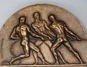 GRIENAUER 1973 Art Deco Medal Hermes/Mercury Nude MUŠKI TIM. 1973 na lalafo.rs GRIENAUER 1973 Art Deco Medal Hermes/Mercury Nude MUŠKI TIM. 1973