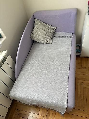 Kauč na razvlačenje – jednoležaj, ljubičaste boje - Kompaktan na lalafo.rs Kauč na razvlačenje – jednoležaj, ljubičaste boje - Kompaktan