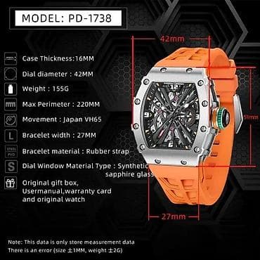 Pagani Design PD-1738 -Narandzasta- Richard Mille Homage Potpuno nov na lalafo.rs — 5 Pagani Design PD-1738 -Narandzasta- Richard Mille Homage Potpuno nov — 5