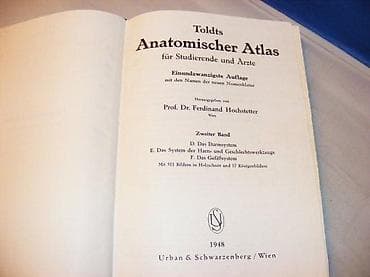 Ferdinand HOCHSTETTER (Hrsg. ) Toldts Anatomischer Atlas fü r na lalafo.rs Ferdinand HOCHSTETTER (Hrsg. ) Toldts Anatomischer Atlas fü r