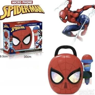 Spajdermen mikrofon sa zvučnikom zabava za male super hero. spajdermen na lalafo.rs Spajdermen mikrofon sa zvučnikom zabava za male super hero. spajdermen