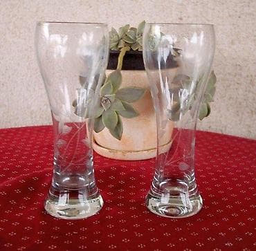 Vintage čaše za pivo - BRUŠENO STAKLO. Dve stare, veoma precizno at lalafo.rs — 4 Vintage čaše za pivo - BRUŠENO STAKLO. Dve stare, veoma precizno — 4