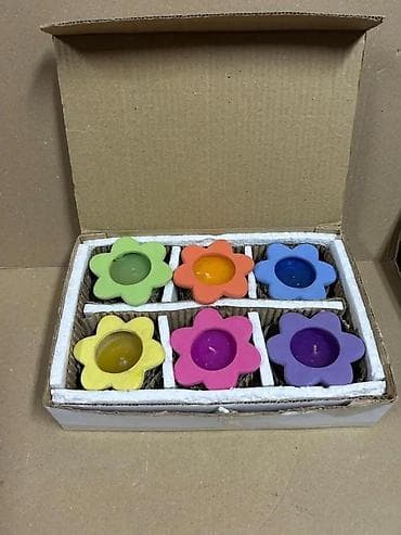 pepco svece: Set od 6 sveća u obliku cveta - Šareni set dekorativnih sveća u at lalafo.rs — 3 pepco svece: Set od 6 sveća u obliku cveta - Šareni set dekorativnih sveća u — 3