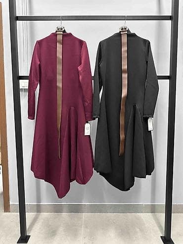 💫Elegantna midi haljina sa asimetričnim porubom i dugim rukavima 3100 na lalafo.rs — 3 💫Elegantna midi haljina sa asimetričnim porubom i dugim rukavima 3100 — 3