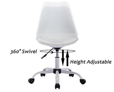 Office Furniture: Radna stolica na točkićima – bela - Moderan minimalistički dizajn sa at lalafo.rs — 6 Office Furniture: Radna stolica na točkićima – bela - Moderan minimalistički dizajn sa — 6