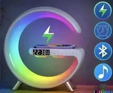 G Lampa 4u1 – Bluetooth Zvučnik, Sat i Punjač, Model G11 🌟 na lalafo.rs — 2 G Lampa 4u1 – Bluetooth Zvučnik, Sat i Punjač, Model G11 🌟 — 2