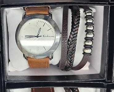 Muški set sat + narukvica u poklon kutiji. - Analogni kvarcni sat sa na lalafo.rs — 8 Muški set sat + narukvica u poklon kutiji. - Analogni kvarcni sat sa — 8