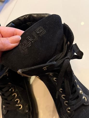 /ženske visoke patike – crne, suede/koža - Model: visoke patike sa na lalafo.rs — 3 /ženske visoke patike – crne, suede/koža - Model: visoke patike sa — 3