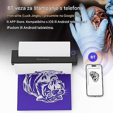 Mini prenosivi A4 štampač za tetoviranje - Prenosivi termalni štampač na lalafo.rs — 4 Mini prenosivi A4 štampač za tetoviranje - Prenosivi termalni štampač — 4