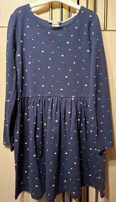 H&M Basic linija haljina za devojčice teget Veličina 122-128 6-8 na lalafo.rs H&M Basic linija haljina za devojčice teget Veličina 122-128 6-8
