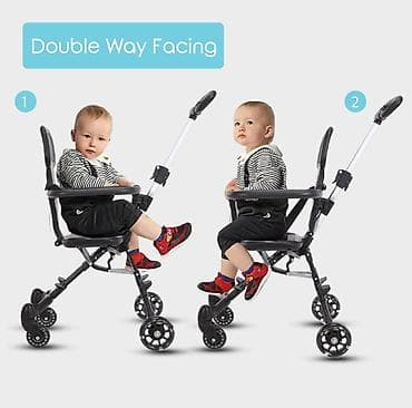 Ultralaka sklopiva dečja kolica/tricikl sa upravljačkom ručkom - na lalafo.rs — 2 Ultralaka sklopiva dečja kolica/tricikl sa upravljačkom ručkom - — 2