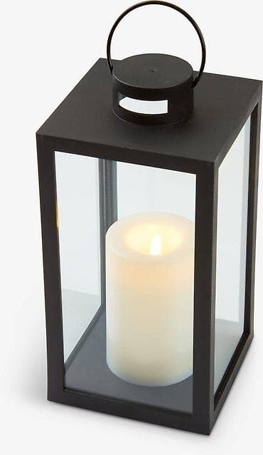 Novogodisnji fenjer (13x13x26cm) crna sa LED svecom Fenjer u na lalafo.rs — 1 Novogodisnji fenjer (13x13x26cm) crna sa LED svecom Fenjer u — 1