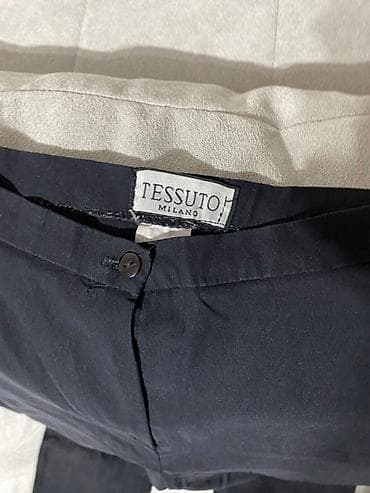 bermude teksas br: Ženske pantalone Tessuto Milano - Boja: crna - Kroj: ravan nogavica na lalafo.rs — 4 bermude teksas br: Ženske pantalone Tessuto Milano - Boja: crna - Kroj: ravan nogavica — 4