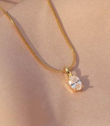 💫Minimalistička ogrlica sa priveskom dostupna u zlatnoj i srebrnoj na lalafo.rs — 1 💫Minimalistička ogrlica sa priveskom dostupna u zlatnoj i srebrnoj — 1