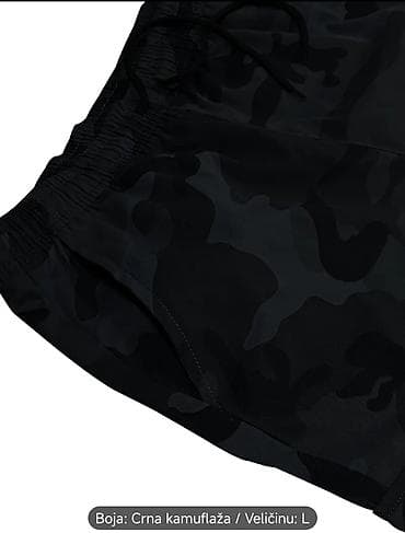 Muške cargo jogger pantalone – crna kamuflaža, veličina L - Lagane i at lalafo.rs — 4 Muške cargo jogger pantalone – crna kamuflaža, veličina L - Lagane i — 4