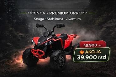 Dečiji električni kvad (licencirani Can-Am) – premium oprema - Snažan na lalafo.rs Dečiji električni kvad (licencirani Can-Am) – premium oprema - Snažan