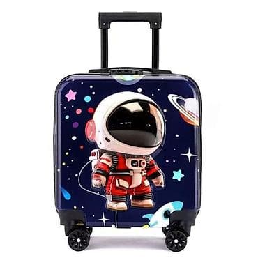 Dečiji kofer sa motivom astronauta - Dizajn: tamnoplava podloga sa na lalafo.rs Dečiji kofer sa motivom astronauta - Dizajn: tamnoplava podloga sa