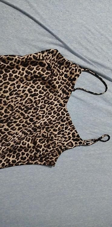 Women's Clothing: Leopard haljina na bretele - Kroj: uska midi silueta, ravna linija sa at lalafo.rs — 2 Women's Clothing: Leopard haljina na bretele - Kroj: uska midi silueta, ravna linija sa — 2