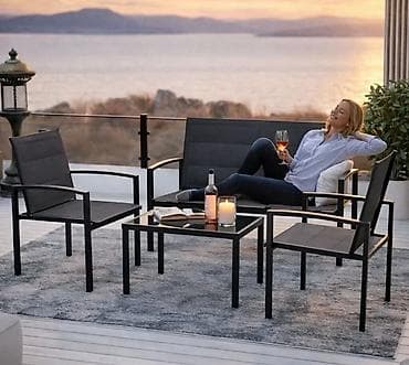 Baštenska garnitura 4 dela – sofa + 2 fotelje + sto Moderna i na lalafo.rs Baštenska garnitura 4 dela – sofa + 2 fotelje + sto Moderna i