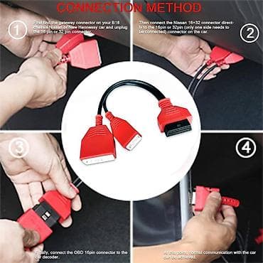 Transport: Novo - Nissan 16+32 OBD/OBD2 Bypass Cabel Sylphy (B18) Connector at lalafo.rs — 5 Transport: Novo - Nissan 16+32 OBD/OBD2 Bypass Cabel Sylphy (B18) Connector — 5