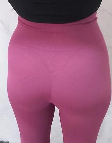 cista koza broj: Ženske sportske helanke – visoki struk, bešavne - Boja: ciklama/roze na lalafo.rs — 7 cista koza broj: Ženske sportske helanke – visoki struk, bešavne - Boja: ciklama/roze — 7
