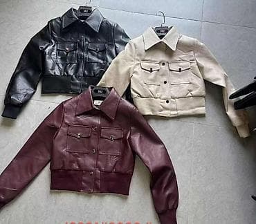 Ženske kratke jakne – model biker i model sa ravnim kopčanjem - na lalafo.rs — 2 Ženske kratke jakne – model biker i model sa ravnim kopčanjem - — 2