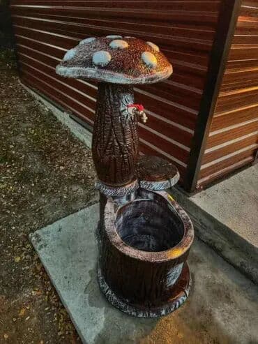 Baštenske česme: Cesma betonska pecurka kora drveta NOVO na lalafo.rs — 3 Baštenske česme: Cesma betonska pecurka kora drveta NOVO — 3