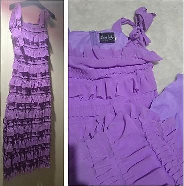 Haljinica boje lila 💜 Dugacka, sa karnerima sa obe strane, ljubičasta na lalafo.rs — 6 Haljinica boje lila 💜 Dugacka, sa karnerima sa obe strane, ljubičasta — 6