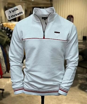 Muški duksevi sa polu-rajsferšlusom (half-zip) - Model: pulover/duks na lalafo.rs — 8 Muški duksevi sa polu-rajsferšlusom (half-zip) - Model: pulover/duks — 8