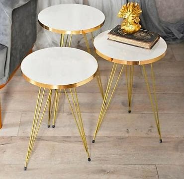 prsluk jaknica mango u: 8Set od 3 pomoćna/klub stolića – moderni glam dizajn - Okrugle ploče u at lalafo.rs — 1 prsluk jaknica mango u: 8Set od 3 pomoćna/klub stolića – moderni glam dizajn - Okrugle ploče u — 1