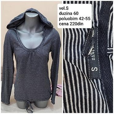 zenske broj: Prugasta ženska dukserica/bluza sa kapuljačom - Boja: tamnoplava sa at lalafo.rs — 2 zenske broj: Prugasta ženska dukserica/bluza sa kapuljačom - Boja: tamnoplava sa — 2