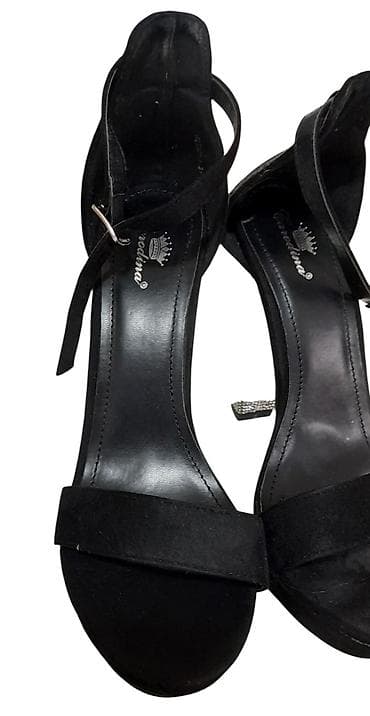 Elegantne crne sandale sa platformom i sjajnim štras potpeticama ( na lalafo.rs — 2 Elegantne crne sandale sa platformom i sjajnim štras potpeticama ( — 2